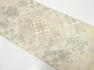 アンティーク　引箔　華紋刺繍袋帯（材料）